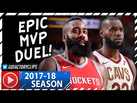 James Harden vs LeBron James EPIC MVP Duel Highlights (2017.11.09) Cavs vs Rockets - MUST SEE!