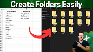 How to Create Multiple Folders and Subfolders using Excel and NotePad | Automate Tasks