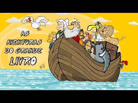 A Arca de Noé em desenho animado, em português, desenho infantil bíblico para a Escola Dominical