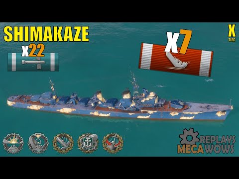 Shimakaze 7 Kills & 274k Damage | World of Warships Gameplay