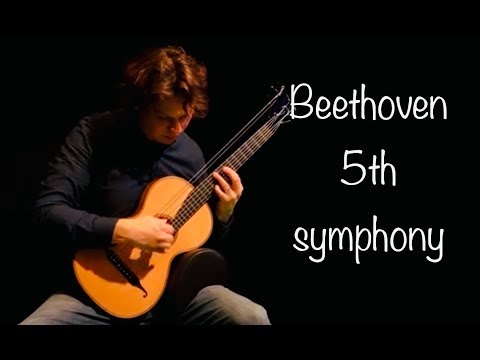 Beethoven's 5th Symphony on Classical Guitar [Allegro Con Brio] - Rolf van Meurs