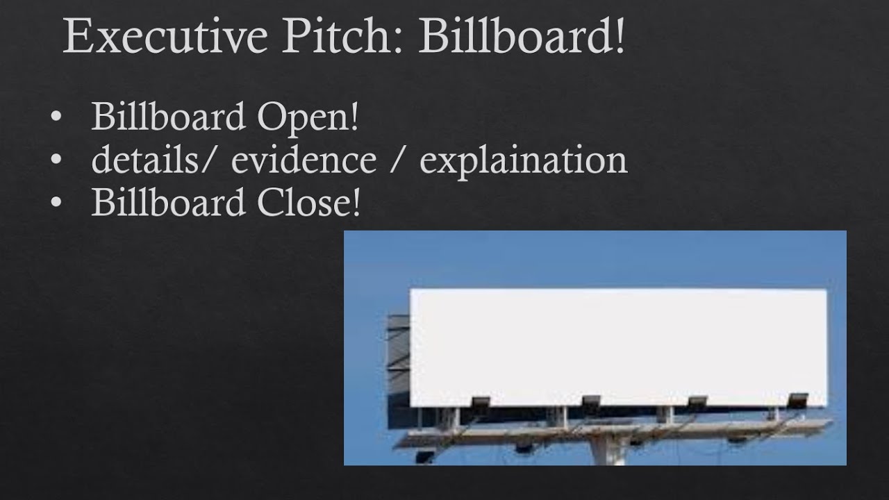 Roy Terry presenting an executive pitch concept