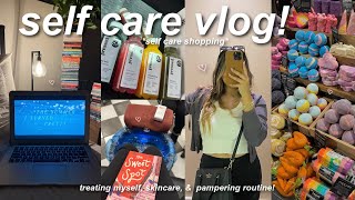 DAY IN MY LIFE🕯️: self care vlog, shopping, treating myself, pamper routine & healthy habits!