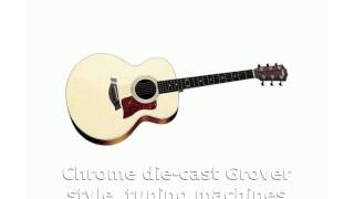 Video thumbnail for Washburn Festival EA12 Acoustic Cutaway Electric Mini Jumbo Guitar With 4-Band EQ by marolanca