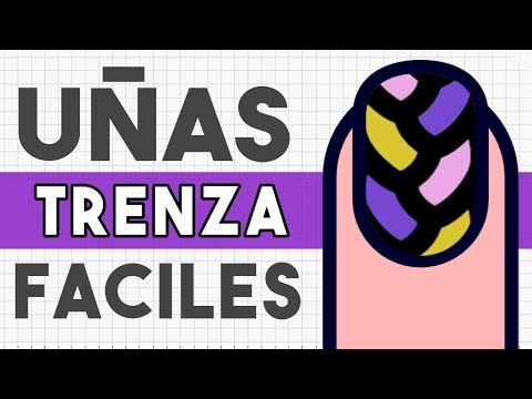 ¡TE VA A ENCANTAR! UÑAS TRENZA FACILES 💅🏼