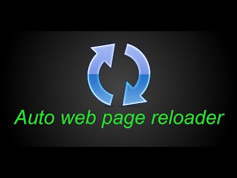 Auto web page reloader