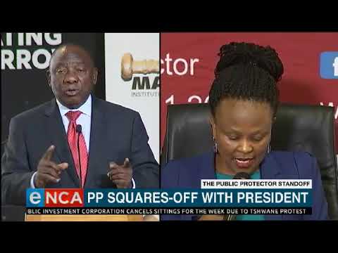Public Protector will square off against President Cyril Ramaphosa
