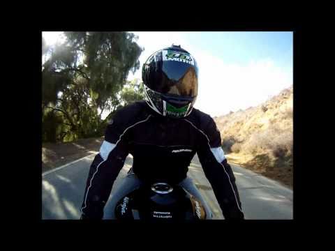 Kawasaki Ninja ZX6R Monster Edition. Sportbike Motorcycle Ride on Christmas Day. GoPro 960 HD
