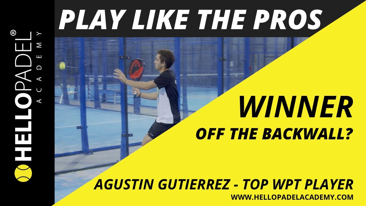 Hitting high winners off the back wall from the net.