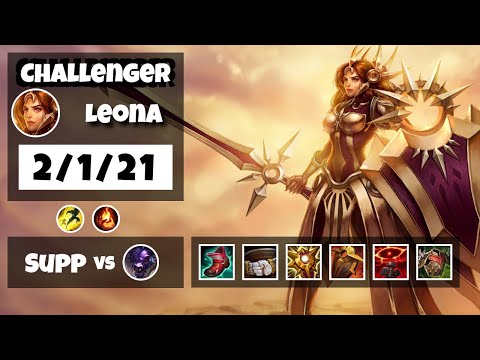 Leona vs Alistar EU Challenger SUPPORT (2/1/21) - v11.8