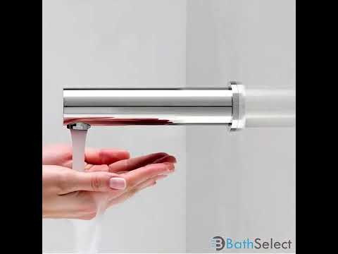BathSelect commercial sensor faucet video showing wall-mount installation