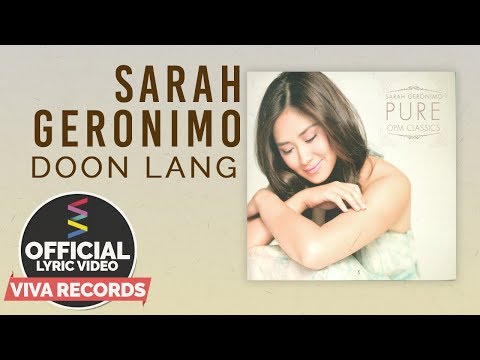 Sarah Geronimo — Doon Lang [Official Lyric Video]