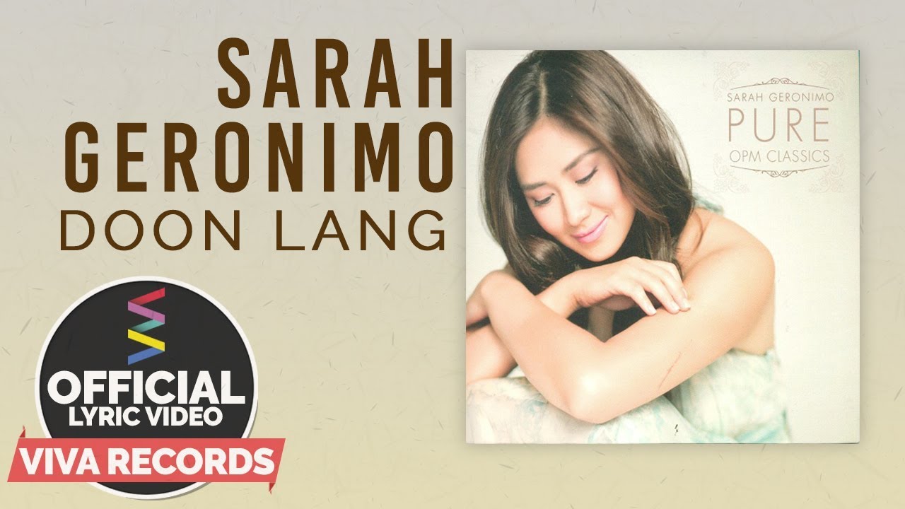 Sarah Geronimo — Doon Lang [Official Lyric Video]