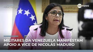 Militares venezuelanos declaram apoio a Delcy Rodríguez após captura de Maduro | #NewsDomingo