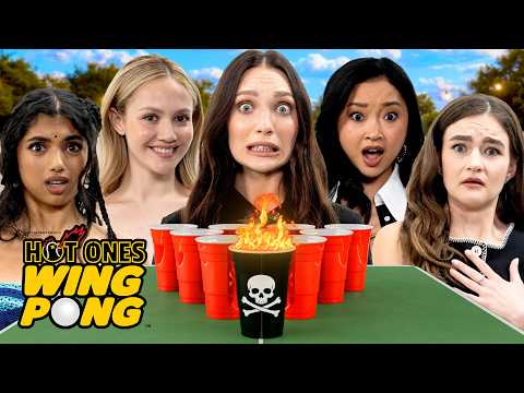Maddie Ziegler, Lana Condor, and the Cast of 'Pretty Lethal' Play Hot Ones Wing Pong