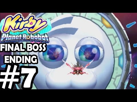 Kirby Planet Robobot ENDING FINAL BOSS Gameplay Walkthrough Part 7 - World 7 [3DS]