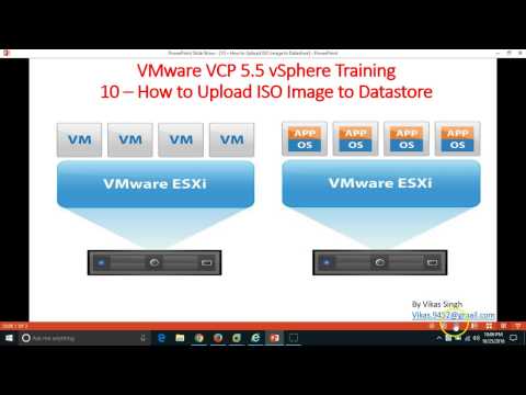 VMware VCP 5.5 : 10 - How to Upload ISO Image to VMWare Datastore