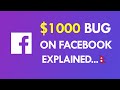 $1000 Bug on Facebook Explained: Facebook Bug Bounty 2021