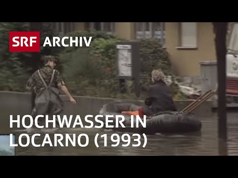 Überschwemmung in Locarno (1993) | Hochwasser im Tessin | SRF Archiv