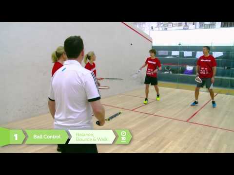 SquashStart Lesson 1 - Ball Control: Balance, Bounce & Walk