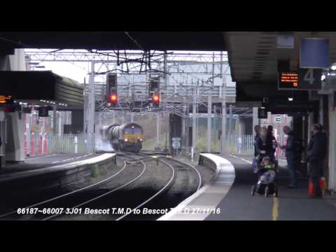 DB 66s 3J01 and 97301 and GBRF 73s on Test Trains  24~27/11/16~2/12/16