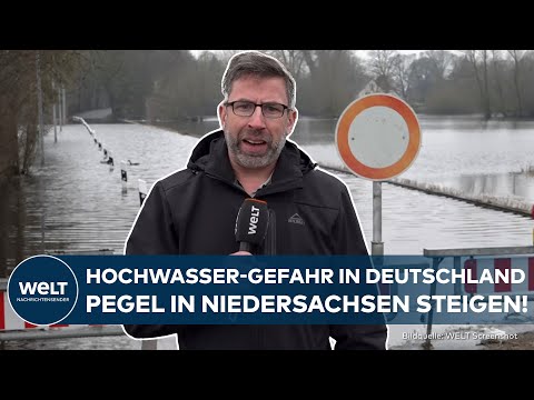 DEUTSCHLAND: Hochwasser-Gefahr! Hohe Pegelstände in Niedersachsen - Mehr Regen erwartet