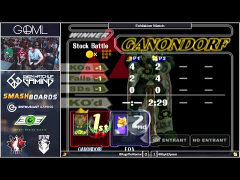 GOML 2015 - Kage (Ganon) vs LP | RaynEX (Fox) - Salty Suite Exhibition