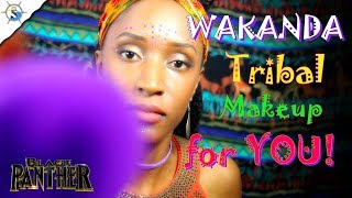 ASMR (Black Panther) TRIBAL MAKEUP in Wakanda for you (Personal Attention - Roleplay) Tingles +