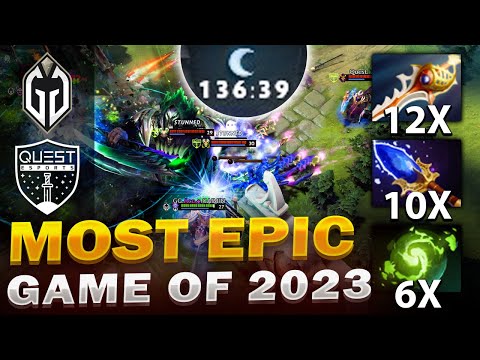 2 HOURS+ CRAZIEST GAME OF 2023 -12x RAPIERS !! GG vs QUEST - The Bali Major - DOTA 2