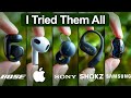 Best OPEN Earbuds Tested Compared Bose Vs Sony Vs AirPods Vs Shokz