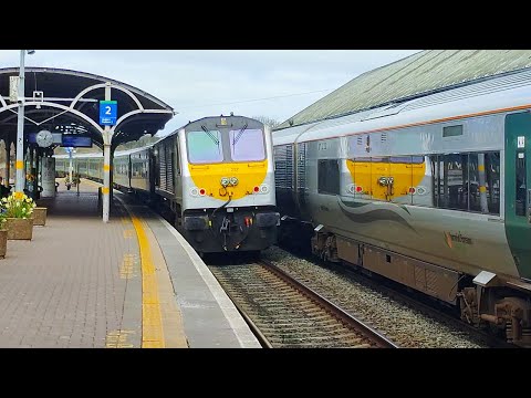 IE Mk4 DVT + 201 Class Loco & 22000 Class ICR - Mallow Station, Cork - 23/03/25