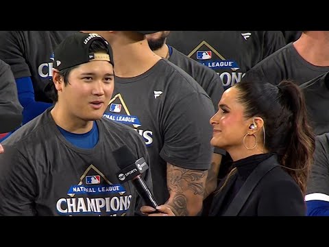 Dodgers WIN the NLCS! 🏆 FULL Trophy Presentation Ceremony