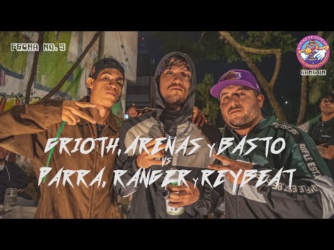 GRIOTH, ARENAS Y BASTO VS PARRA, RANGER Y REYBEAT #semifinal #gameon #ansr #freestyle