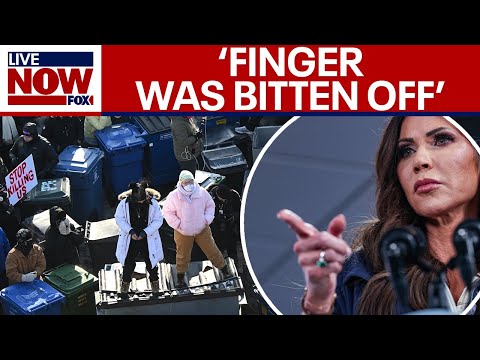 WATCH: Noem says ‘agent’s finger was bitten off’ following unrest in Minneapolis