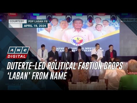 Duterte-led political faction drops ‘Laban’ from name