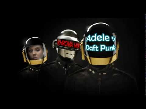 Adele v Daft Punk - Something About us - Set Fire to the Rain. Russ' mix.