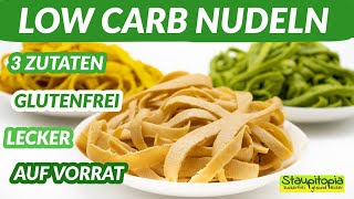 Low Carb Nudeln selber machen aus nur 3 Zutaten I Low Carb Pasta Rezept