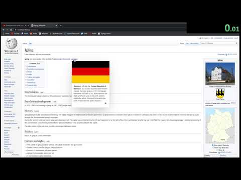 [World Record] Wikipedia Hitler Any% Speedrun in 00:03:95 (delayed start)