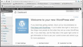 WordPress Tutorials - #1 Login and dashboard