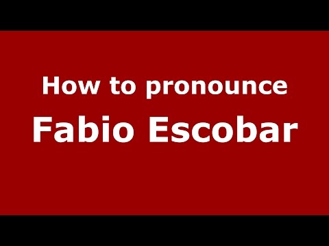 How to pronounce Fabio Escobar (Spanish/Argentina) - PronounceNames.com
