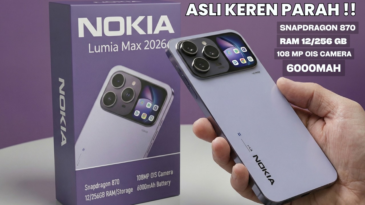 PERUSAK HARGA HP 3 JUTAAN‼️NOKIA LUMIA MAX 2026 | SPEKNYA GILA GILAAN DI 2026