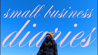 small business diaries // unboxing new supplies, packing orders, pop-up shop prep