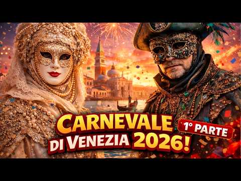 Carnevale Di Venezia 2026 1° Parte il Carnevale più Bello del Mondo in 4k