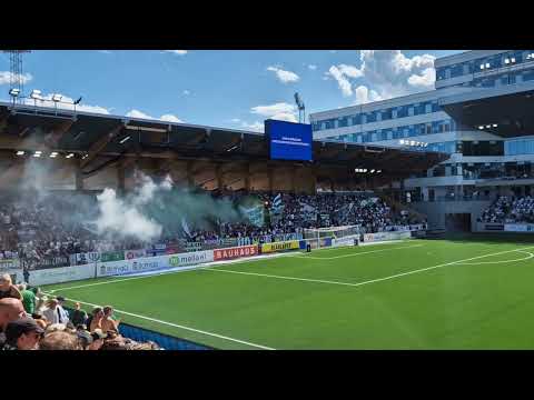 Sirius - Hammarby spelarna kliver in på Studenternas IP I Allsvenskan 09.07.2023