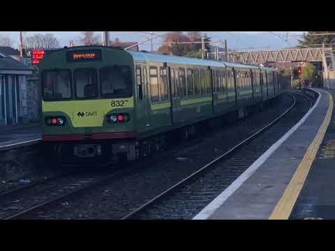 Irish Rail ICR 22000 and DART 8100 Class Action at Greystones (29/12/17)
