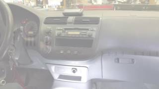 2001-2005 Honda Civic radio removal