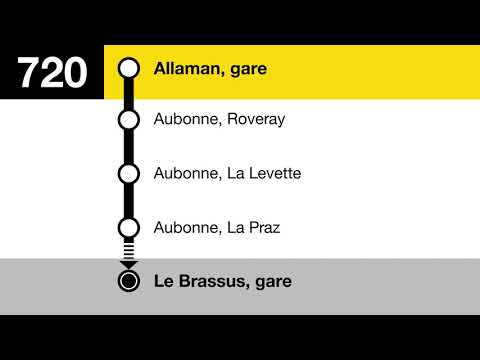 annonces Carpostal » 720 Allaman, gare — Le Brassus, gare (2024) | SLBahnen