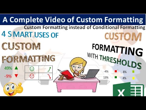 Custom Formatting instead of Conditional Formatting in Excel //By Ravi Swami