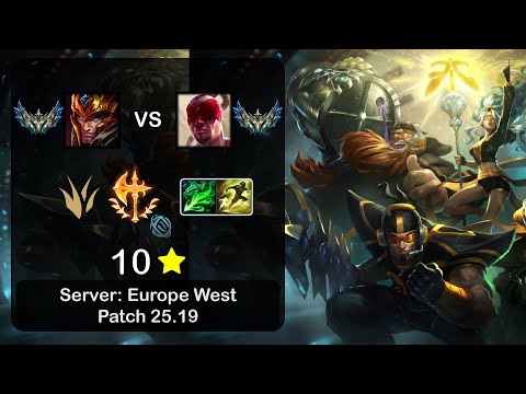 Jarvan IV Jungle vs Lee Sin - EUW Challenger - Patch 25.19