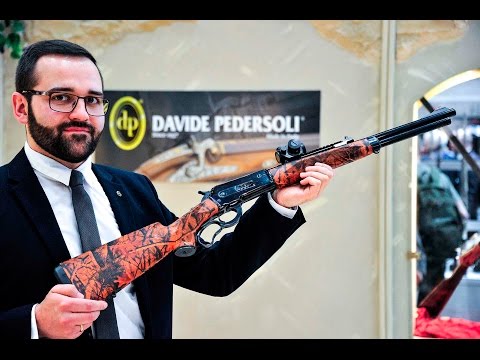 Pedersoli Boar Buster lever action hunting rifle at IWA 2016